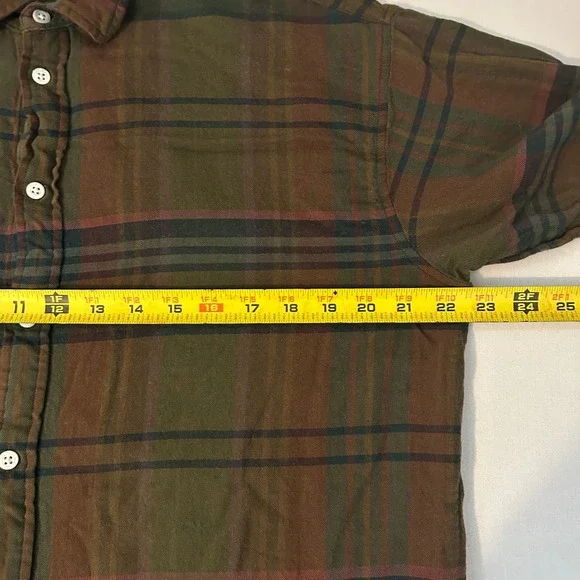 Polo Ralph Lauren Denim & Supply Men's L Brown Plaid Button Down Casual Shirt - Picture 5 of 6